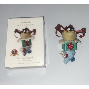 2010 Hallmark Taz‎ Unwrapped Tazmanian Devil Looney Tunes Christmas Ornament